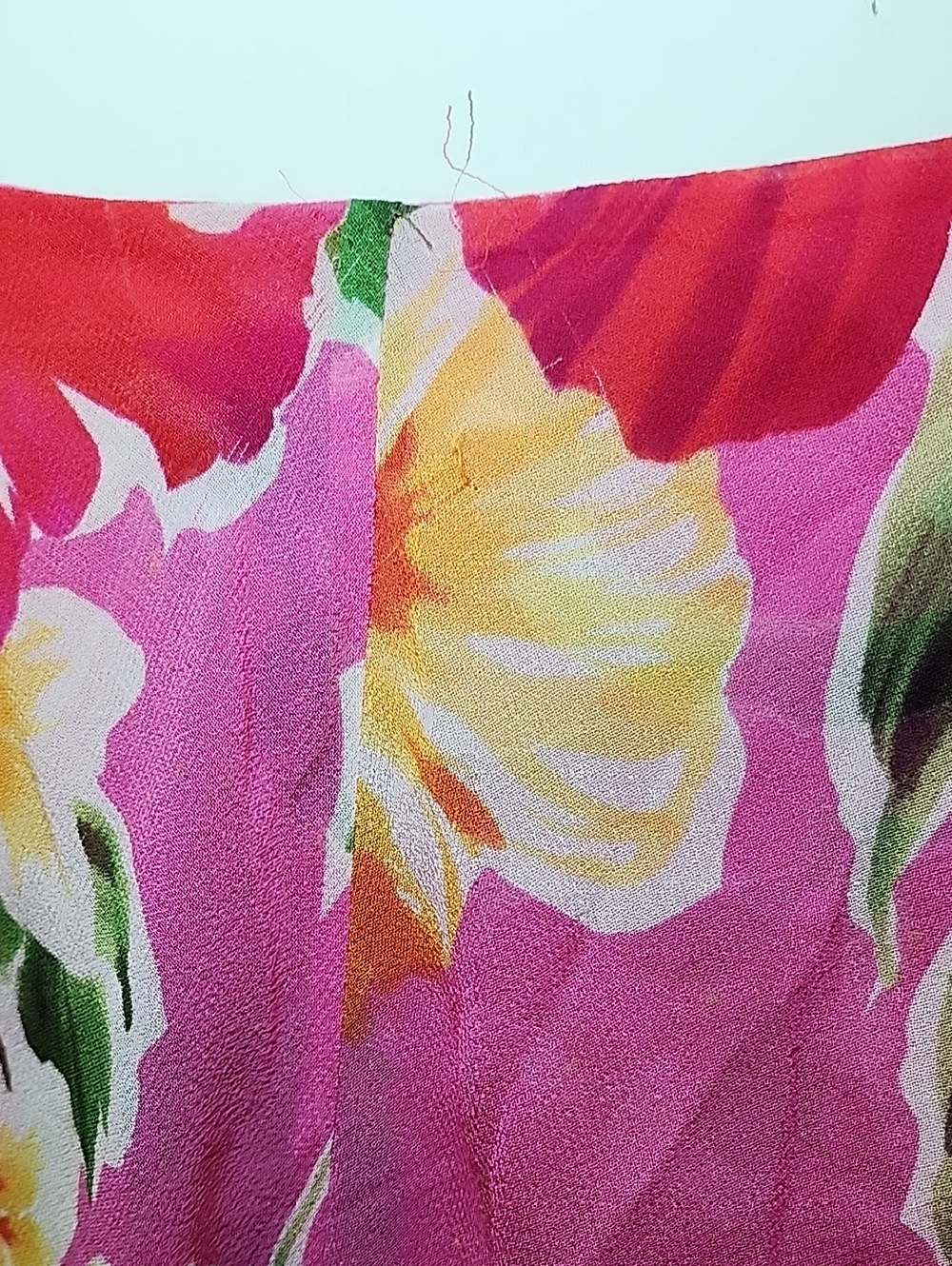 Lauren Ralph Lauren Women's Pink Floral Asymmetrical Handkerchief Hem Skirt 14P - Picture 13 of 16